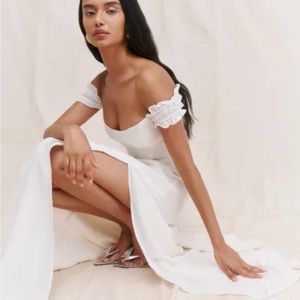 Reformation ivory Gimet dress